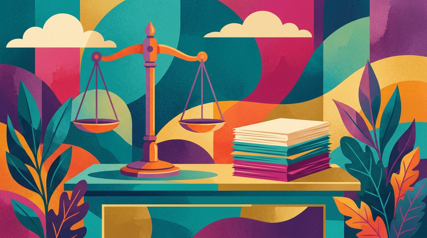 Employment litigation in Ontario represented by the scales of justice.